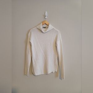White Cowl Neck Sweater